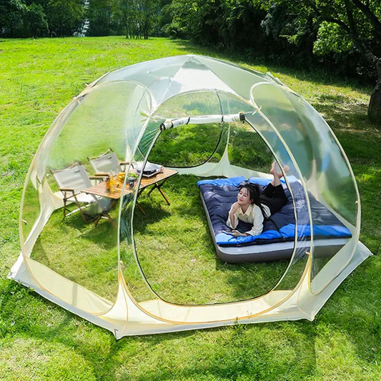 Outdoor Dome Starry Sky Tent 4-8 Person Quick Setup Camping Tent