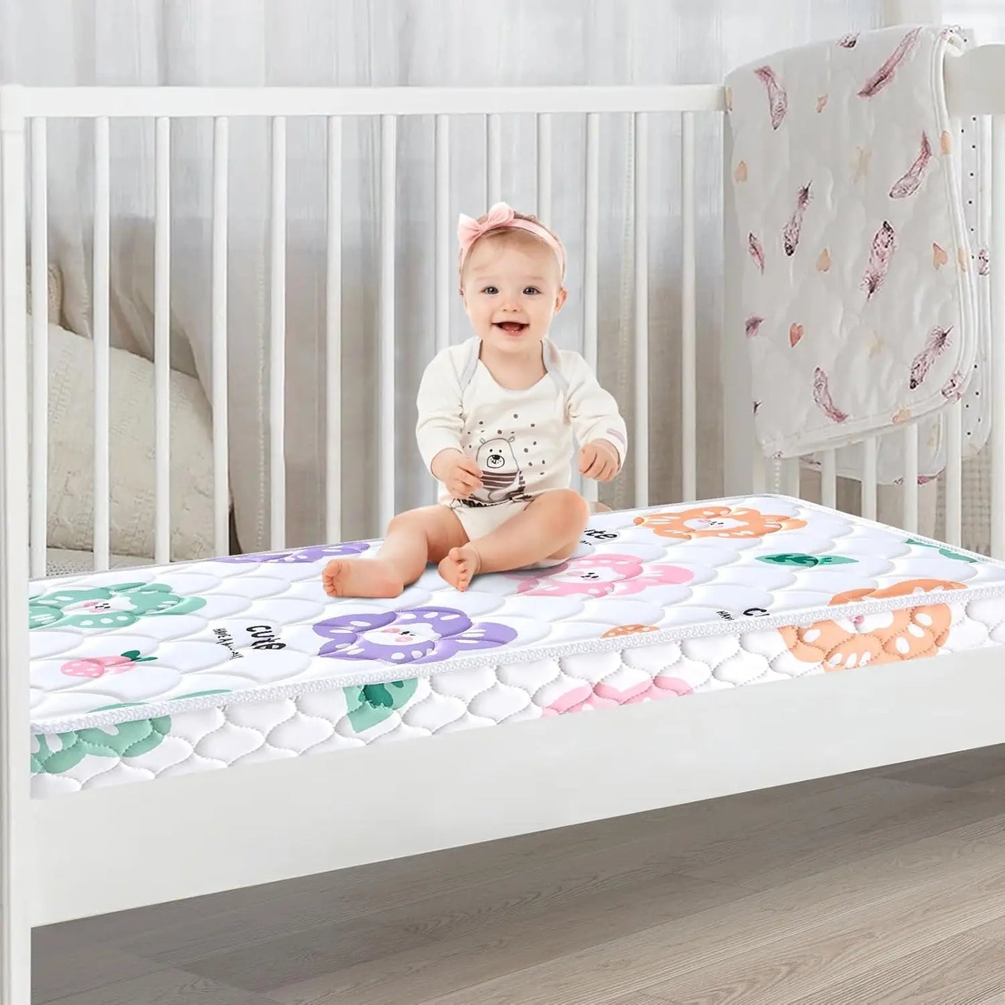 Ljustra Crib and Toddler Mattress Dual Sided Firm Breathable 52x27.6