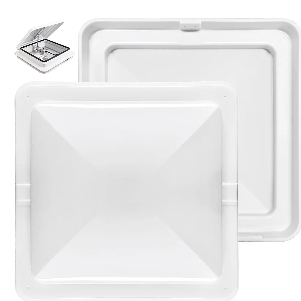 Universal RV Roof Vent Lid Replacement Impact-Resistant 14 Inch Cover