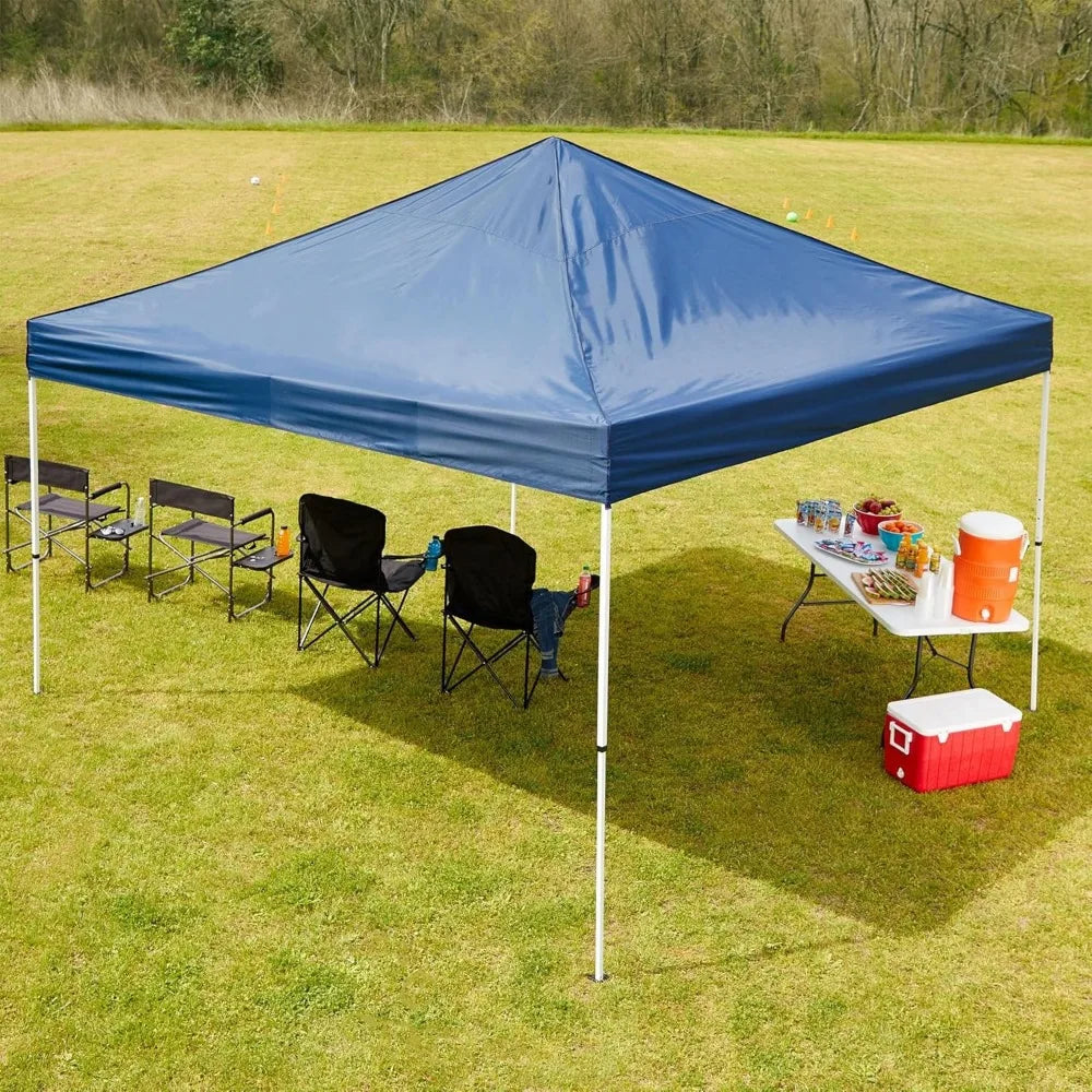 Ljustra 12x12 Foot Polyester Pop Up Canopy Tent Adjustable Height Outdoor