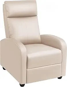 Modern Adjustable PU Leather Recliner Chair for Living Room Theater