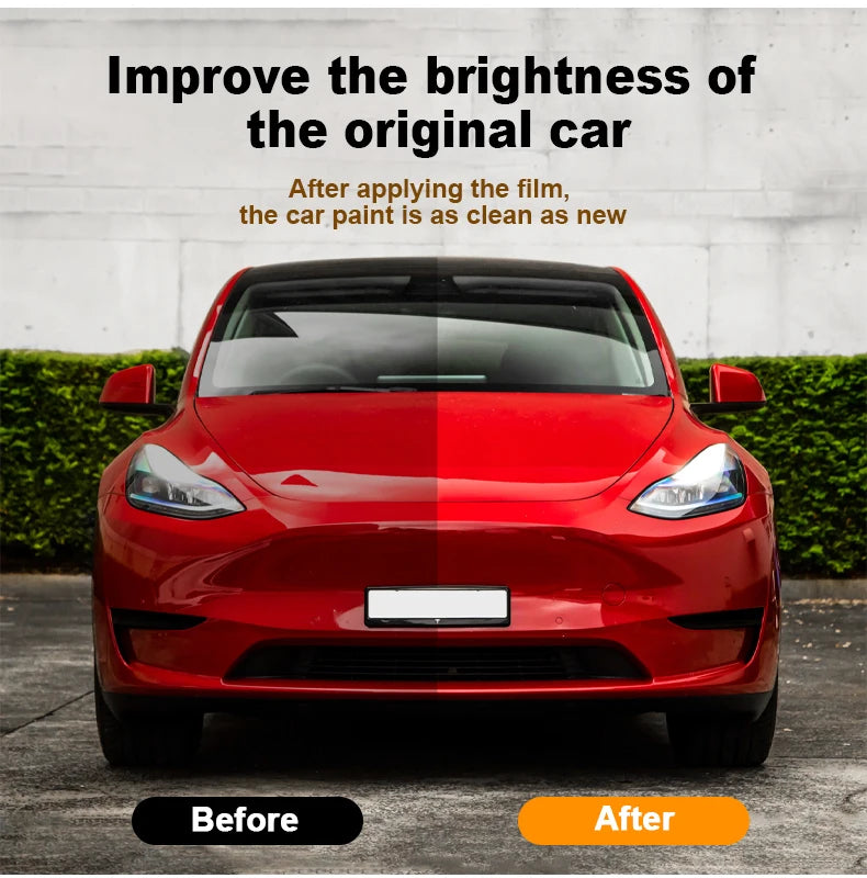 TPU Scratch Resistant Car Paint Protection Film Tesla Model Y 2020-2024