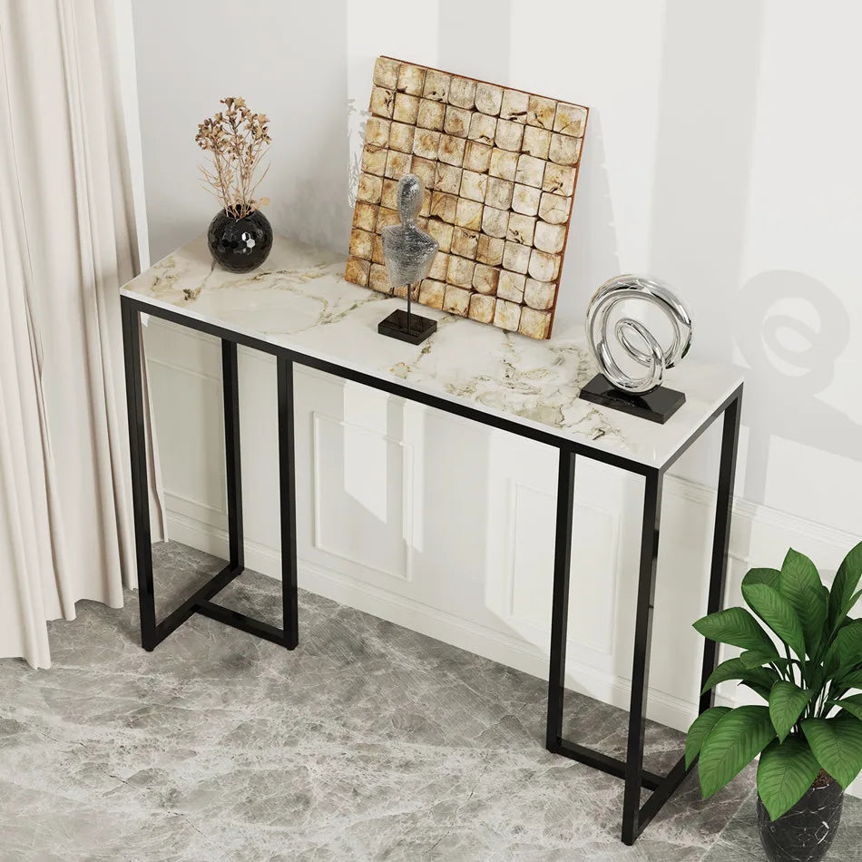 Ljustra Modern Console Table Entryway Foyer Marble Sofa Table