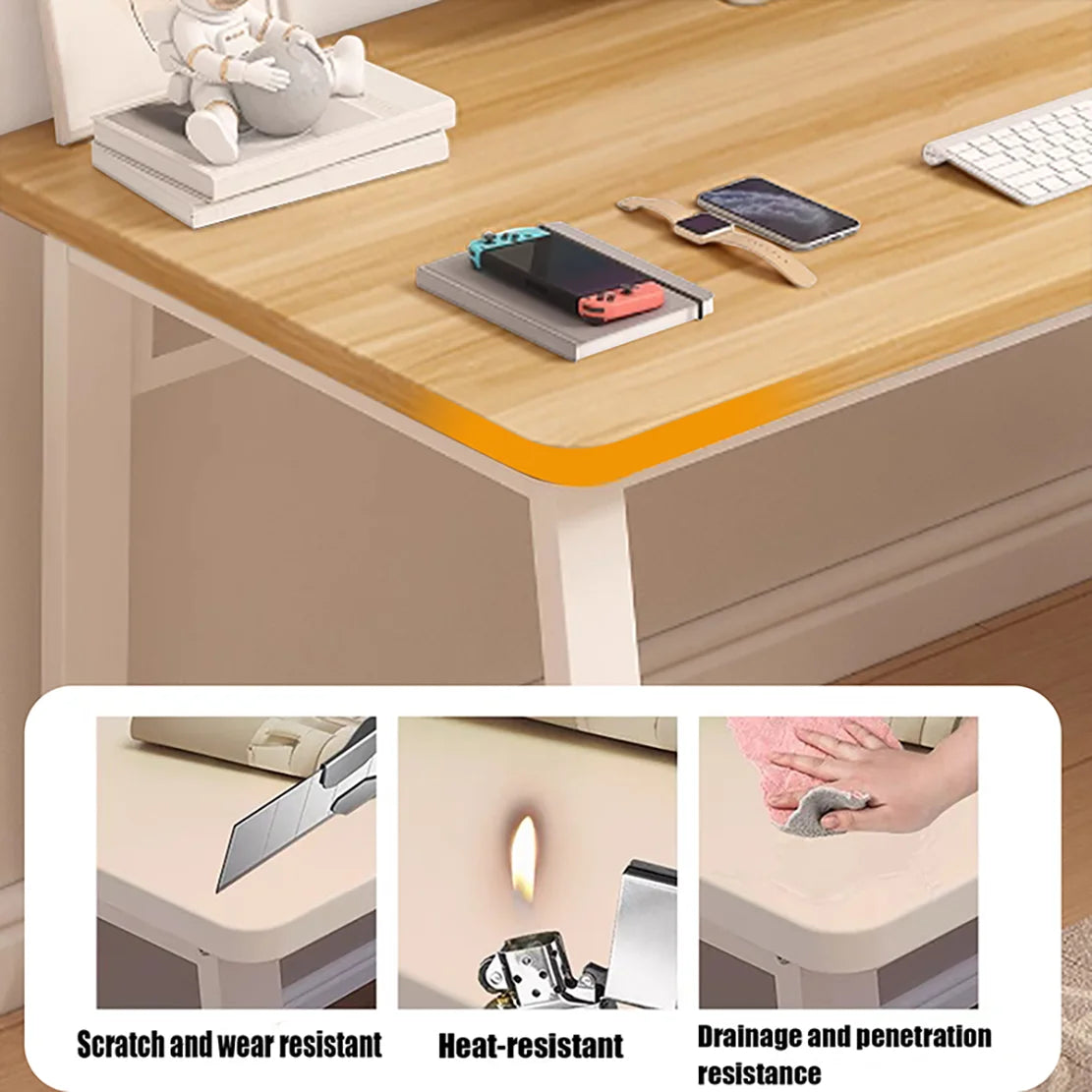 Ljustra Modern Simple White Computer Desk Small Writing Table for Office