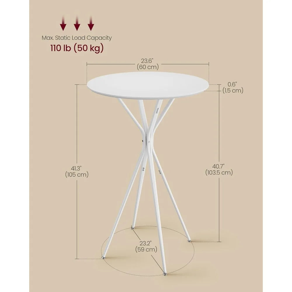 Bar Tables Set of 2 Round Cocktail High Top Pub Bistro Table