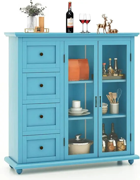 Sideboard Buffet Cabinet Kitchen Pantry Storage Console Table Modern