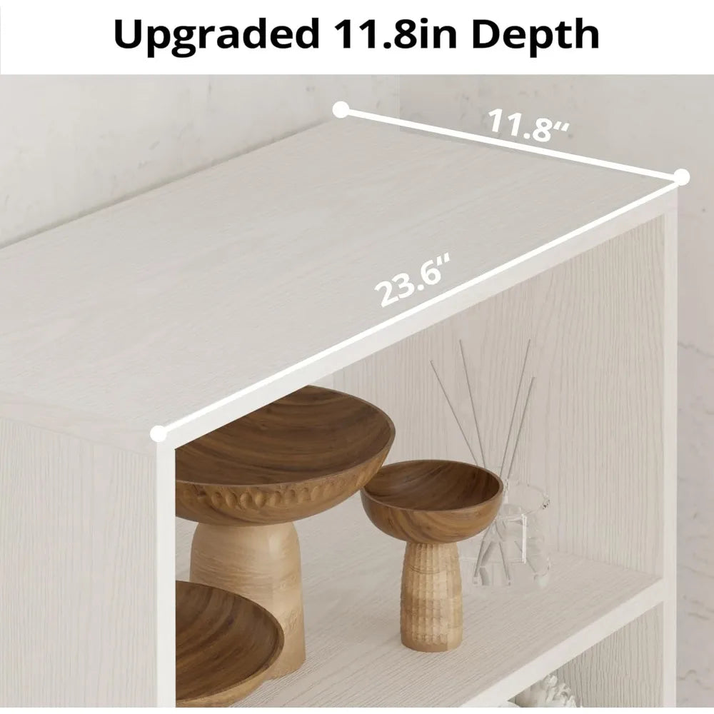 Industrial Bookshelves with Doors 5 Shelf Display Storage Home Decor