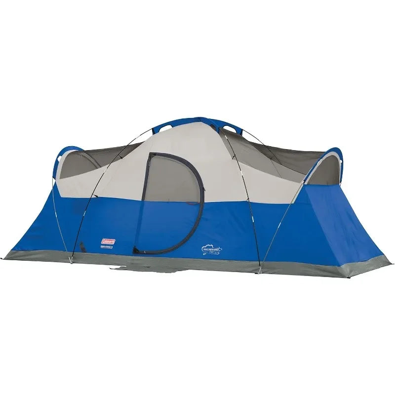 Spacious 6-8 Person Family Tent with Rainfly and Carry Bag