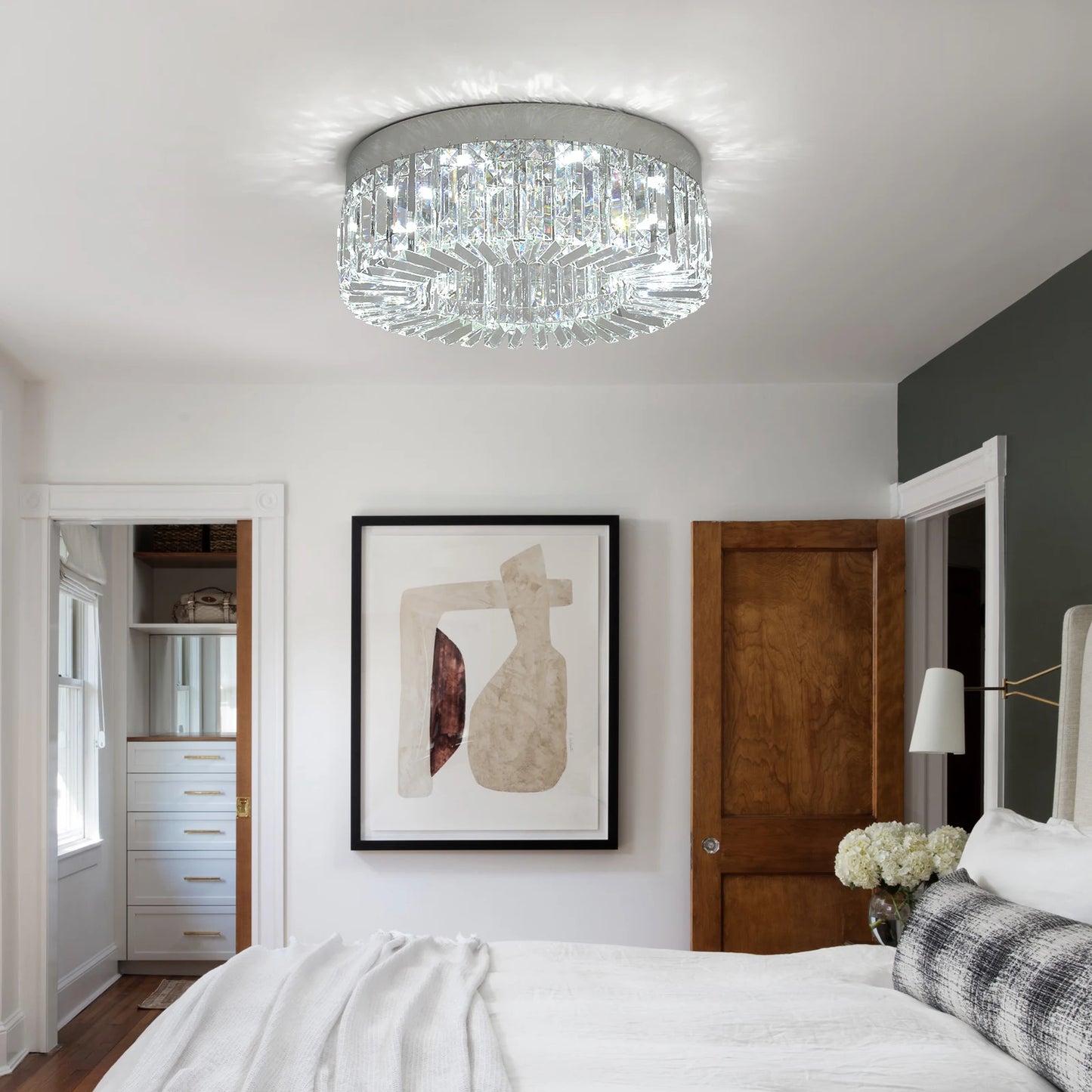 Luxury Crystal Ceiling Lamp Modern Chandelier Nordic Home Decor LED