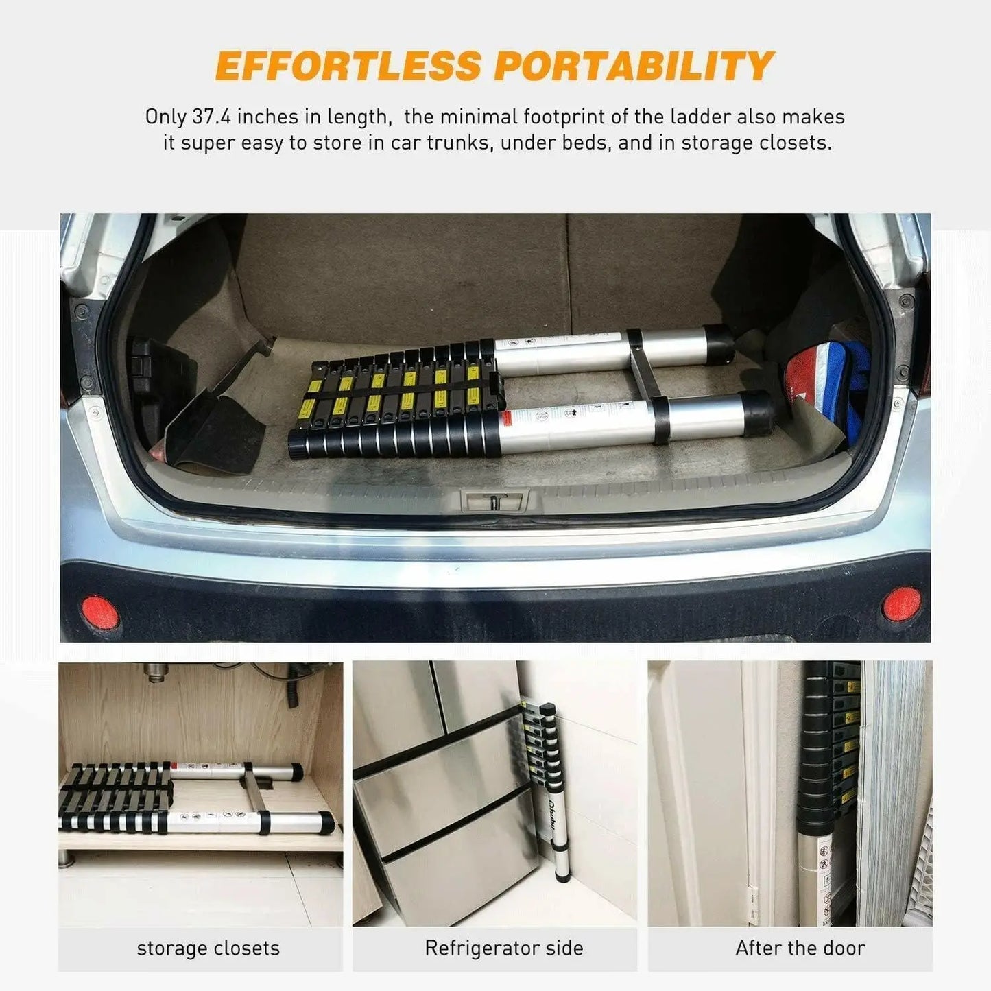 Ljustra Multi-Purpose Telescopic Ladder 3.2-6.2M Heavy Duty Portable