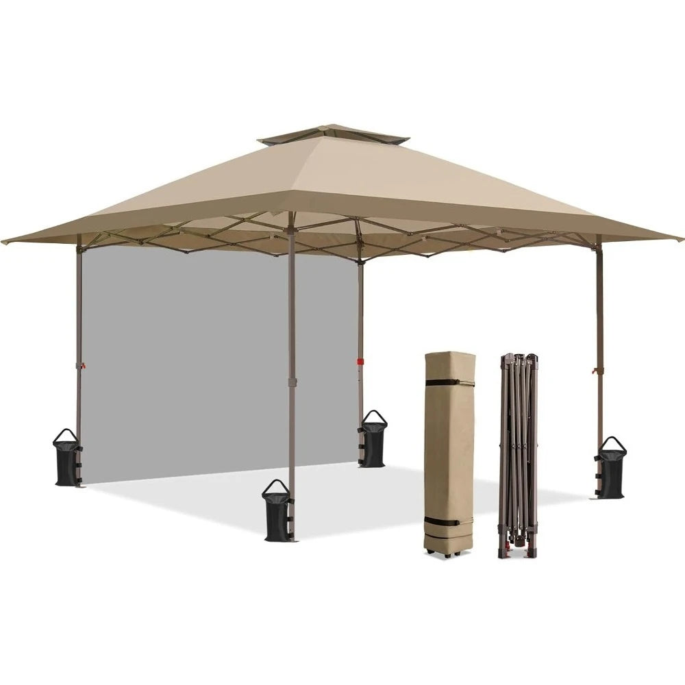 13x13 Pop Up Canopy Tent Instant Folding Shelter with One Wall