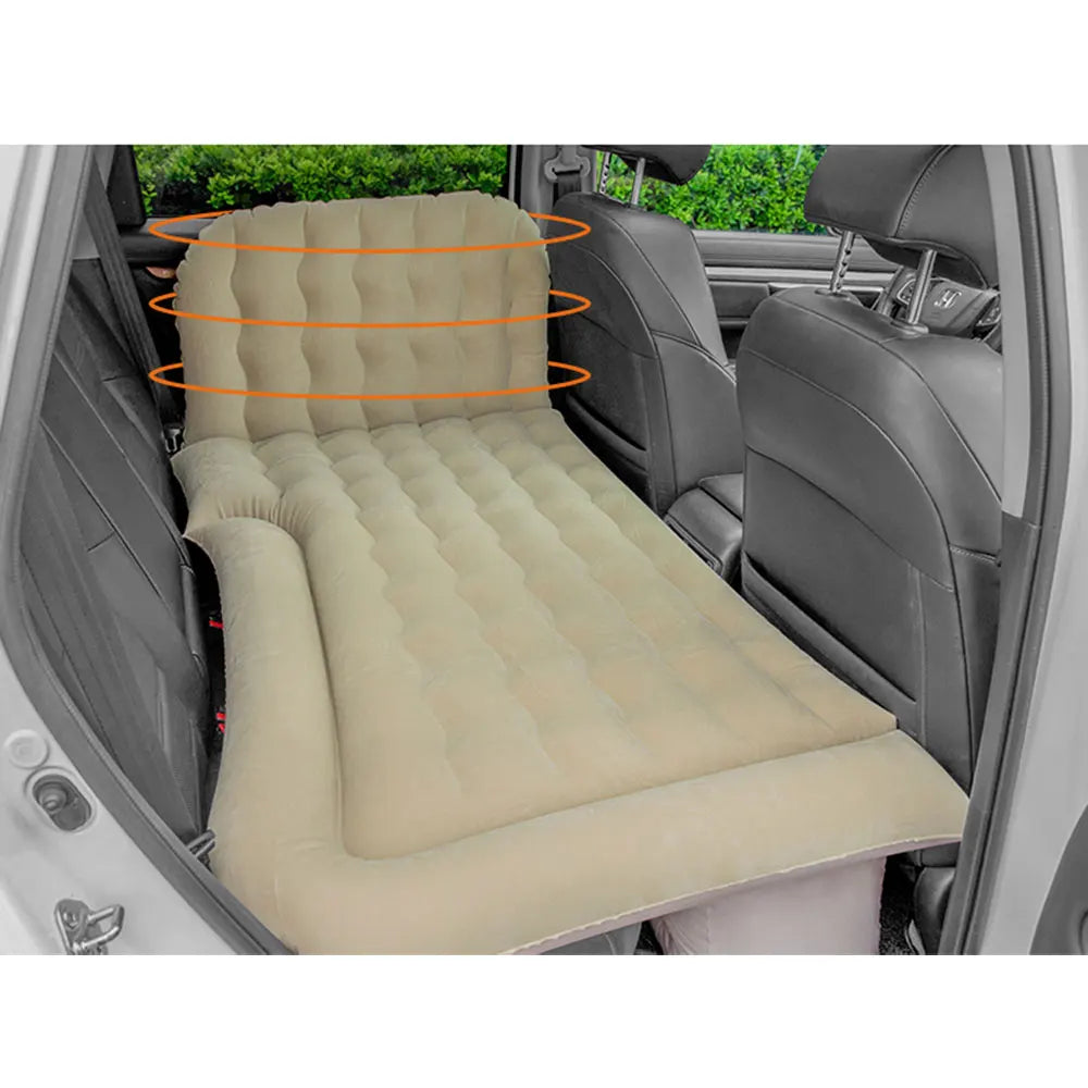 Portable SUV Travel Air Mattress Inflatable Car Camping Bed with Pillows