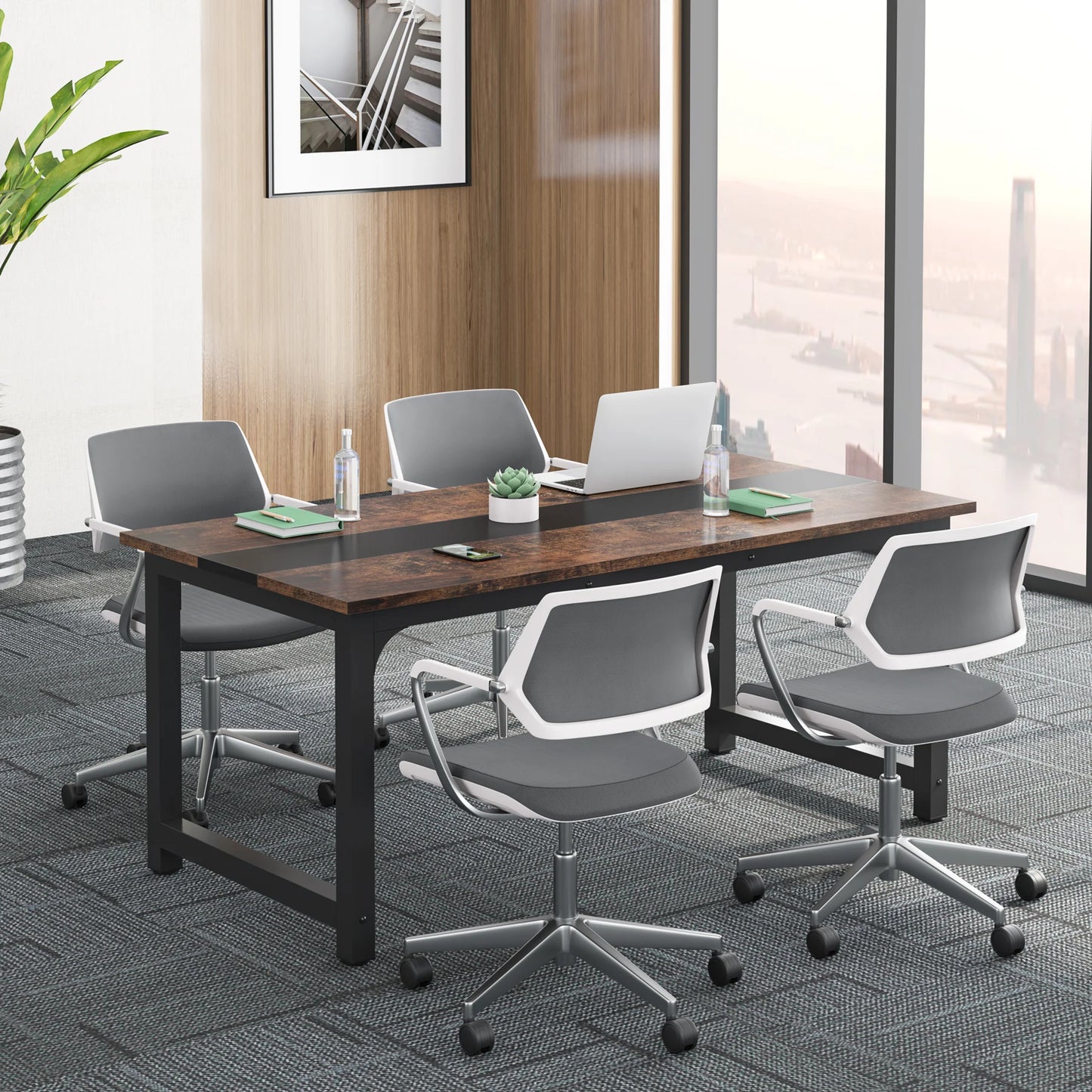 Ljustra Large Office Desk Modern Writing Table Workstation for Home Office