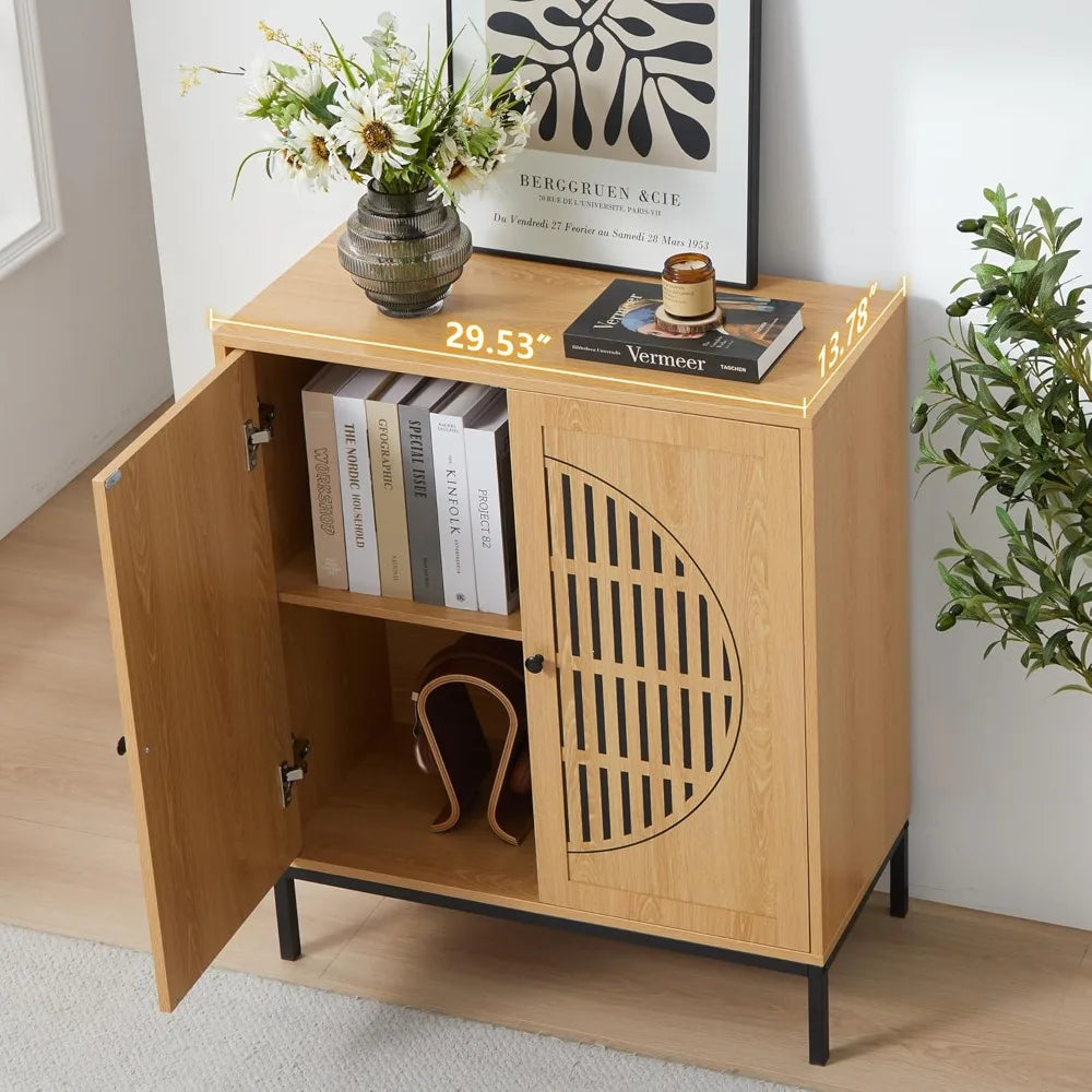 Sideboard Buffet Cabinet Storage Farmhouse 2 Doors Accent Console