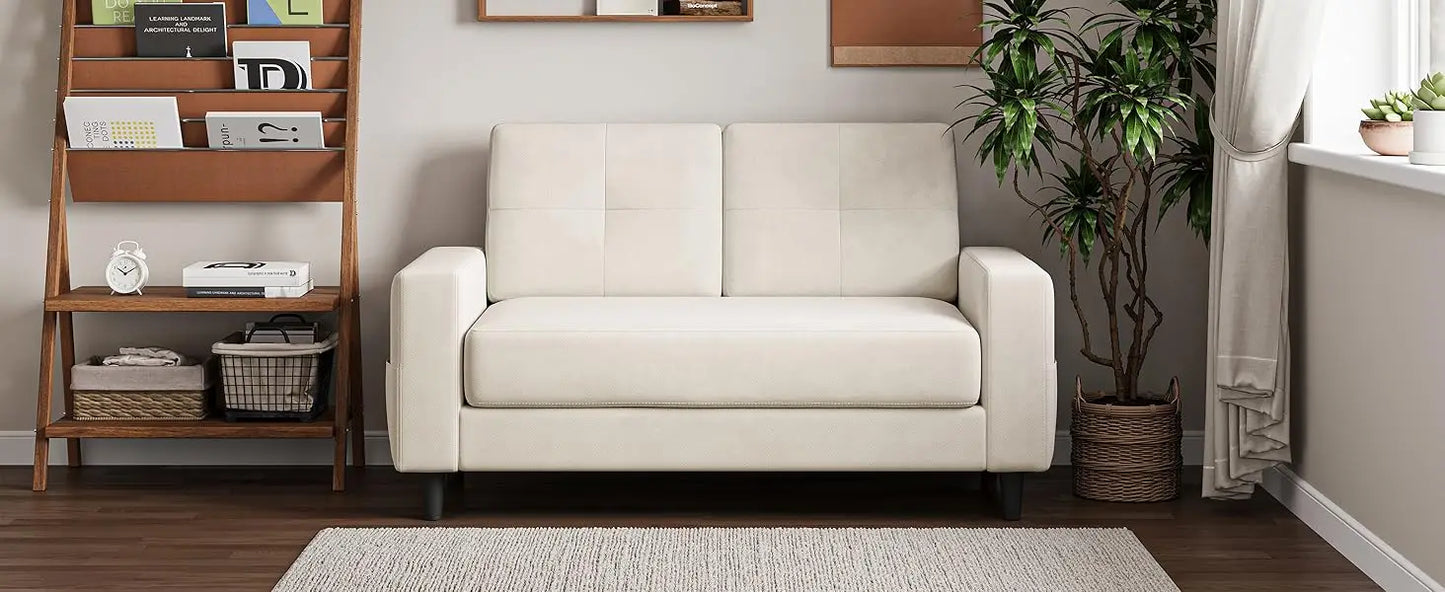 Ljustra Loveseat Sofa Small Spaces 53 Inch Compact Couch
