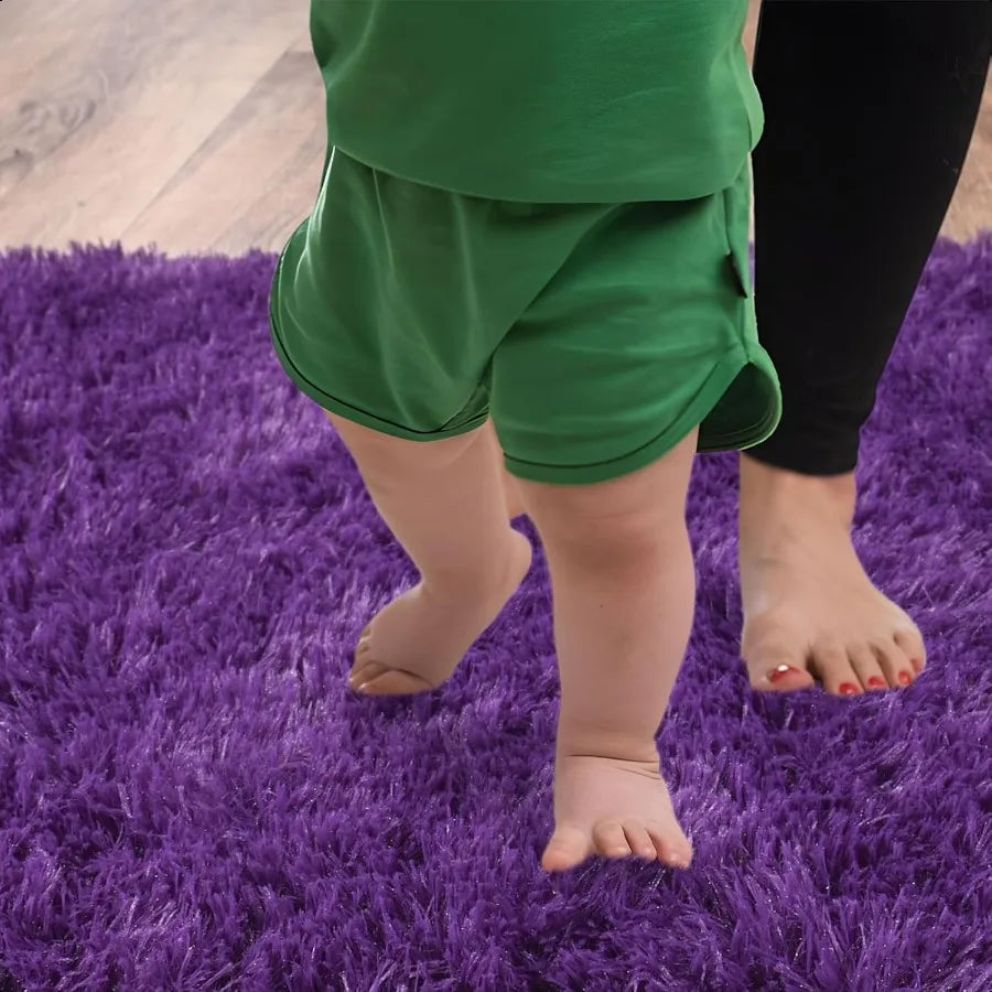 Soft Shag Rugs Bedroom 4x6 Fluffy Shaggy Living Room Carpet Modern Plush