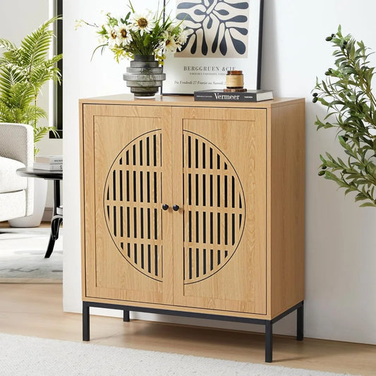 Sideboard Buffet Cabinet Storage Farmhouse 2 Doors Accent Console