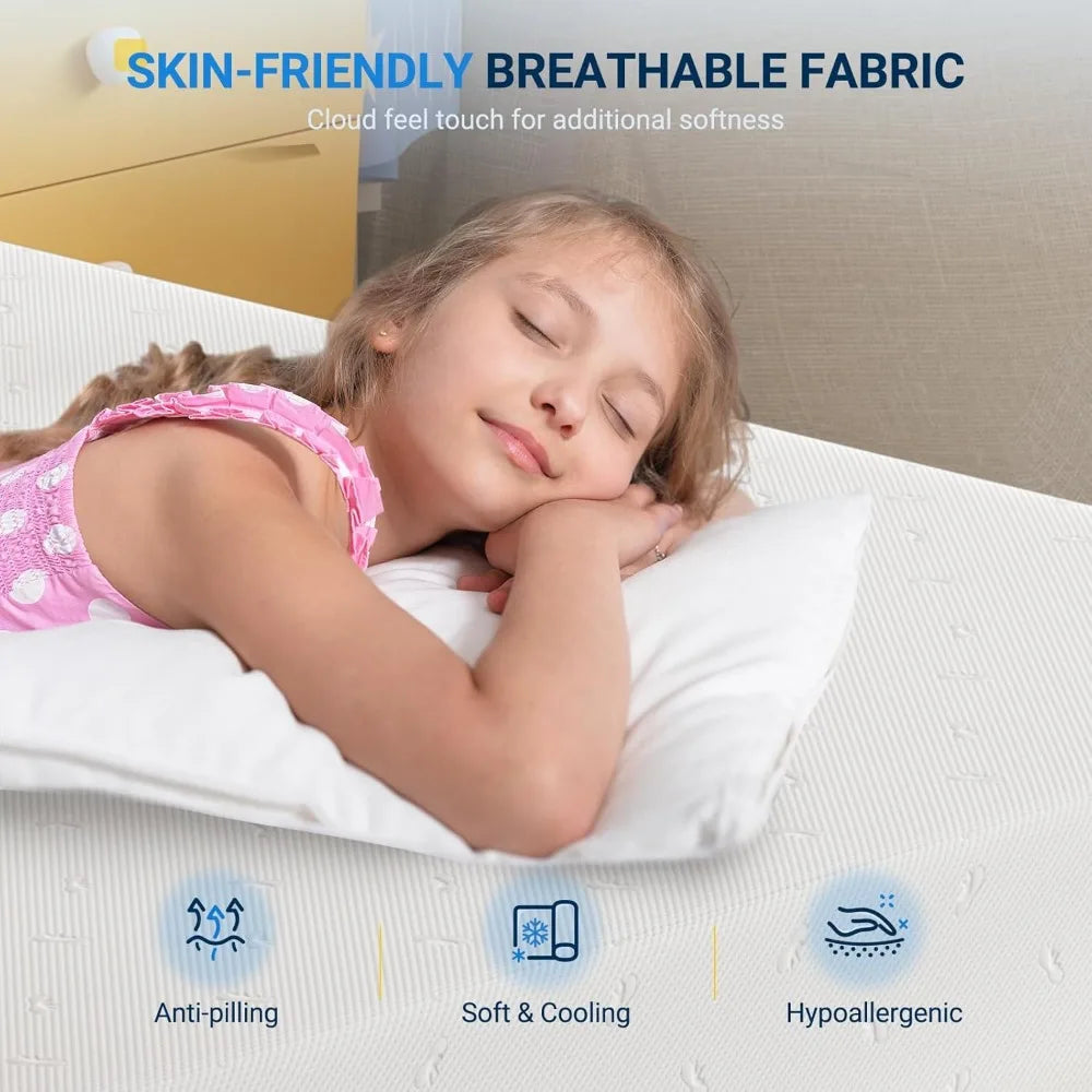 Ljustra Twin Size Mattress 8 Inch Memory Foam Pressure Relief Comfort