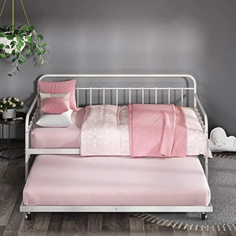 ZINUS Florence Twin Daybed and Trundle Frame Premium Steel Slat Support