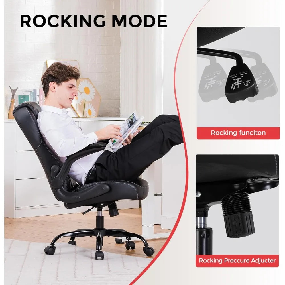 Ergonomic Office Gaming Chair with Lumbar Support Adjustable Height