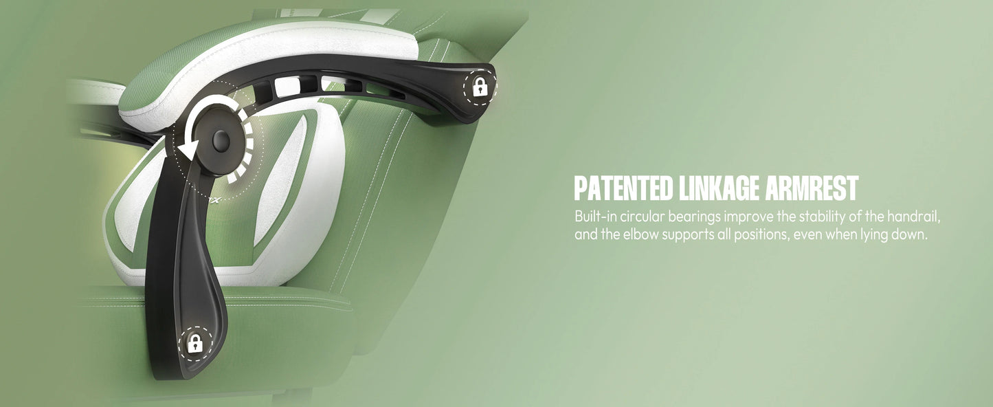 Ljustra Gaming Chair with Footrest Big Tall Adult PC Gamer Chair