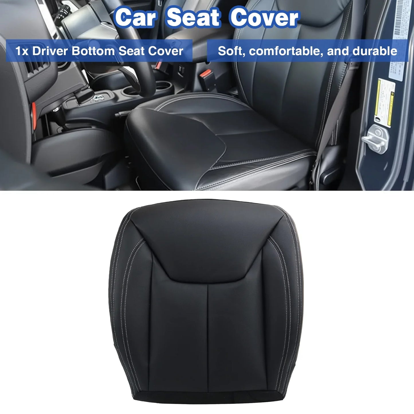 Jeep Wrangler Rubicon Seat Covers 2013-2017 Driver Side Black