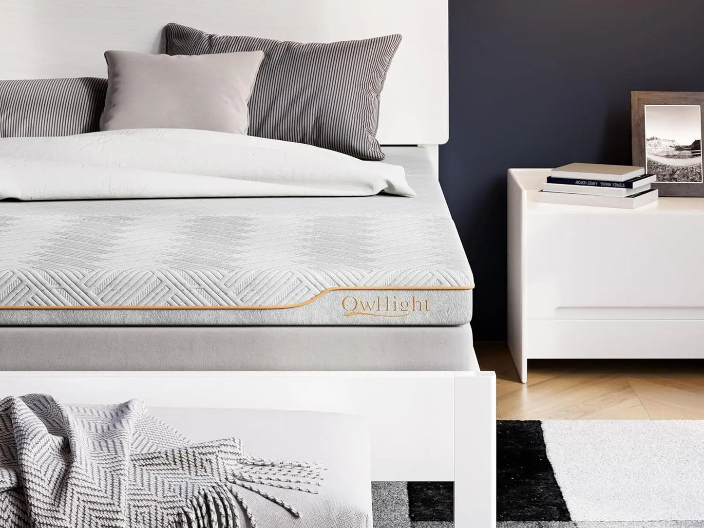 Ljustra Tri-Fold Mattress 4" Memory Foam Foldable Twin Size Portable