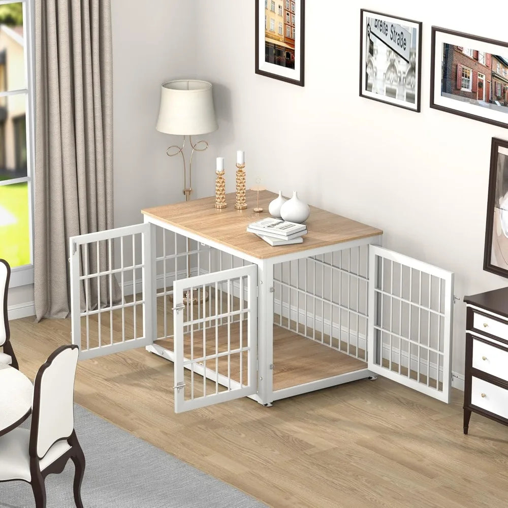 Heavy Duty Dog Crate Furniture for Large Medium Dogs Indoor End Table