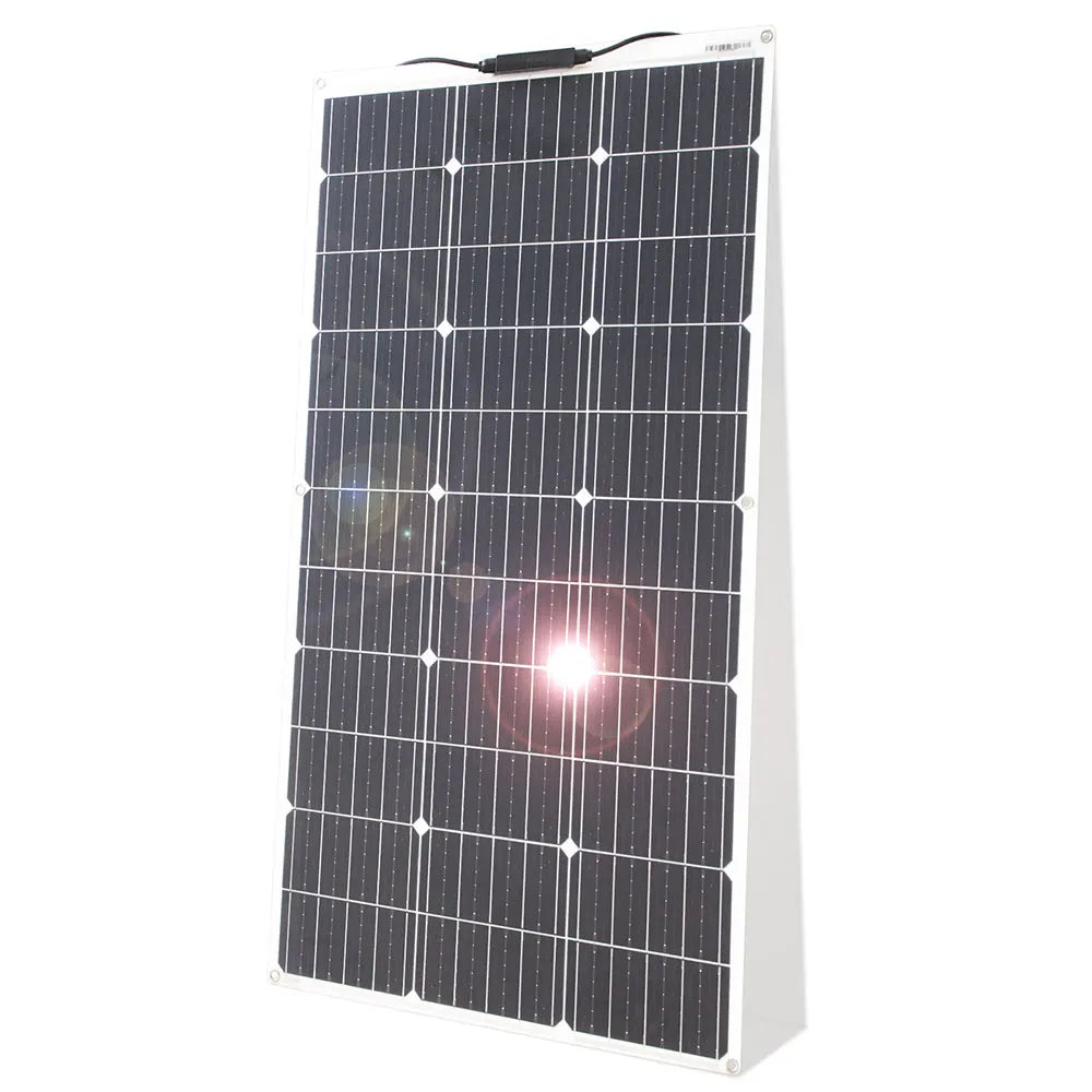 100W 12V Flexible Solar Panel Kit Monocrystalline Waterproof RV Camping