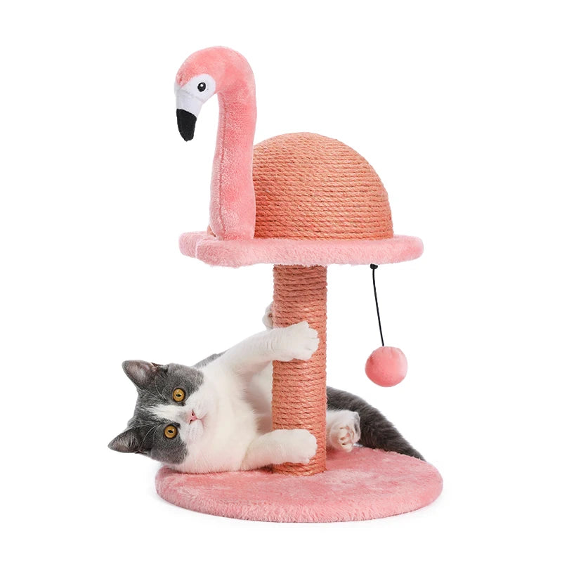 Small Cat Tree Tower Sisal Scratching Post Indoor Cat Toys Supplies