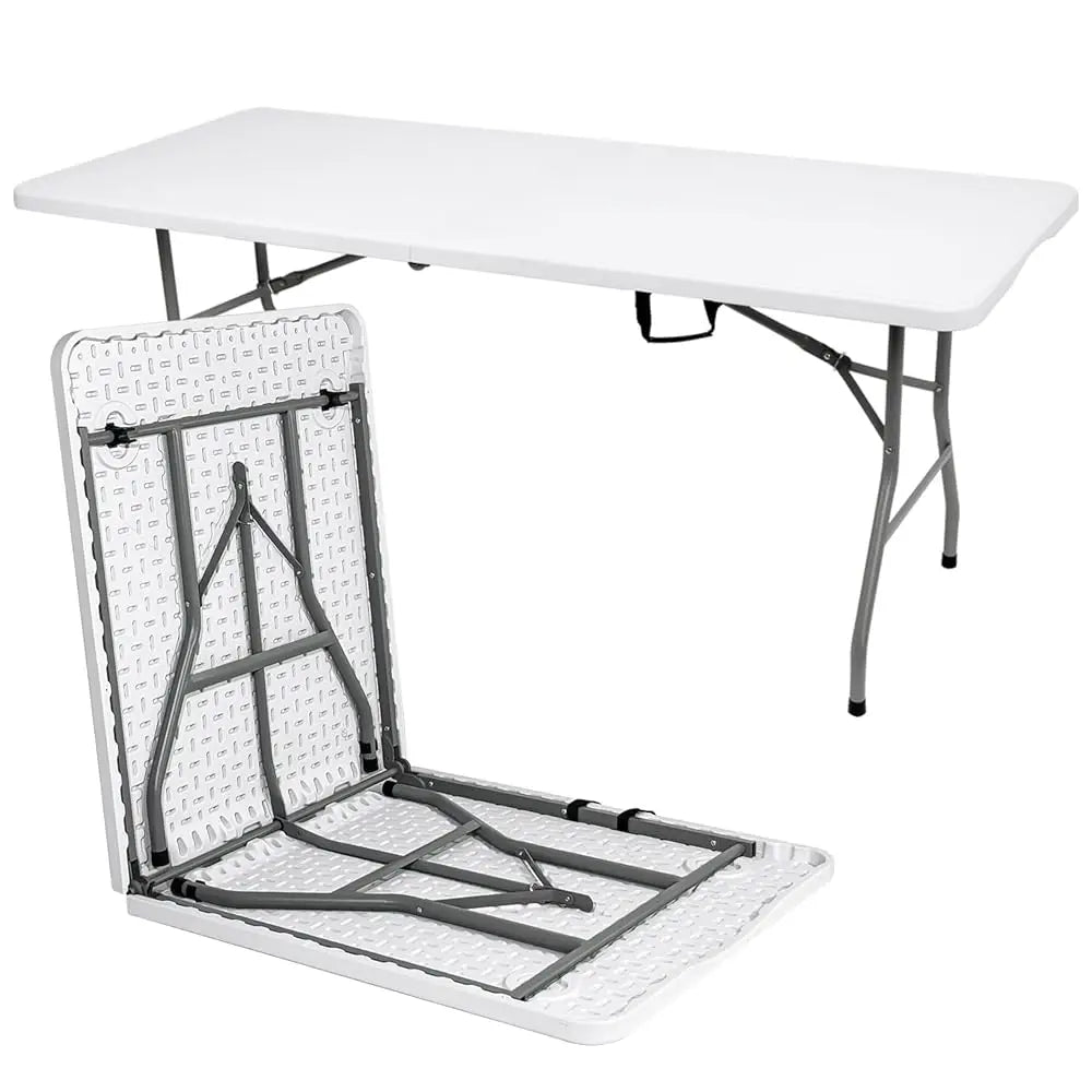 6 Ft Folding Table Portable Heavy Duty Plastic Utility Table for Events