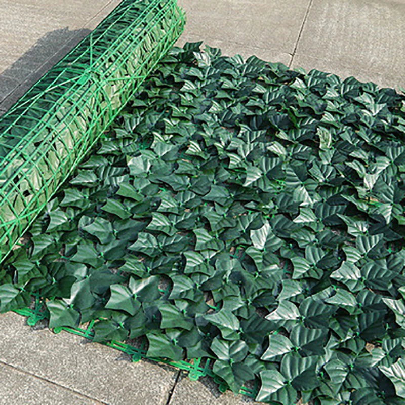 Artificial Ivy Hedge Fence Panels Faux Privacy Screen for Garden Balcony