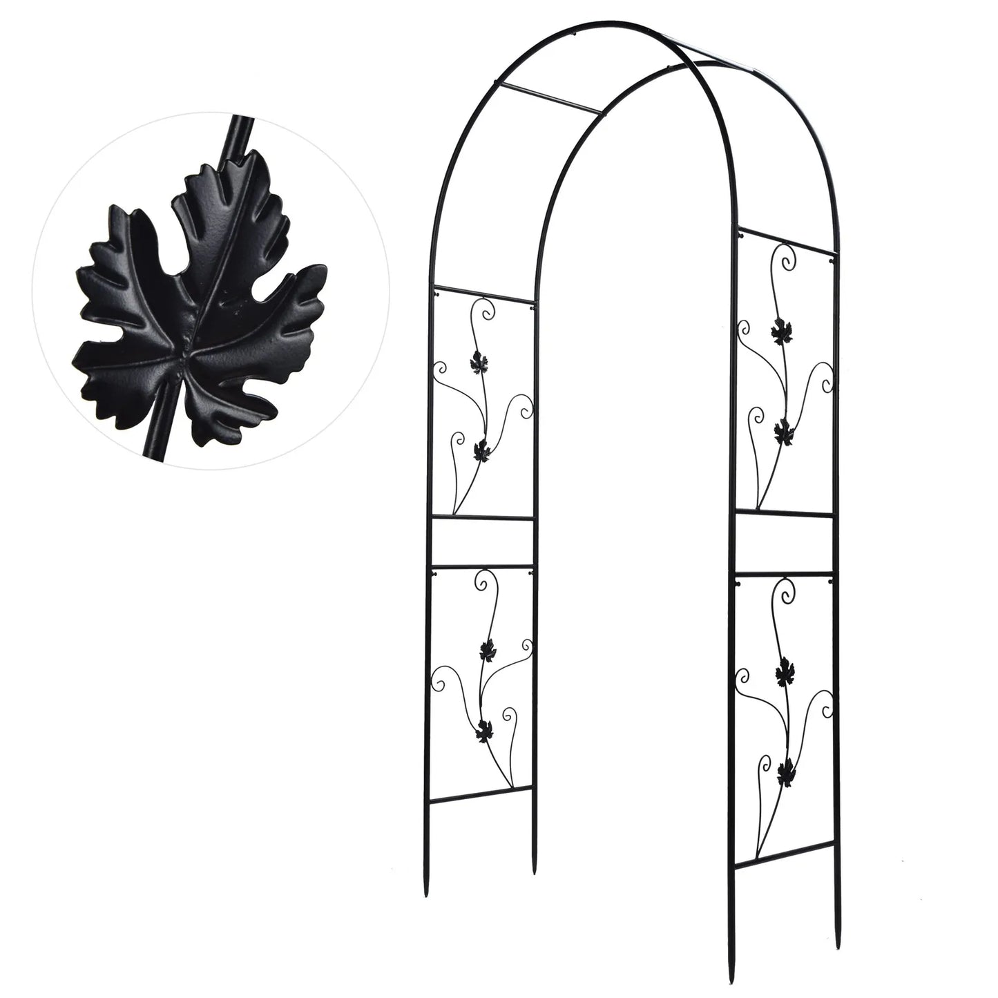 Garden Arch Outdoor Climbing Frame Support Rack Backyard Decoration