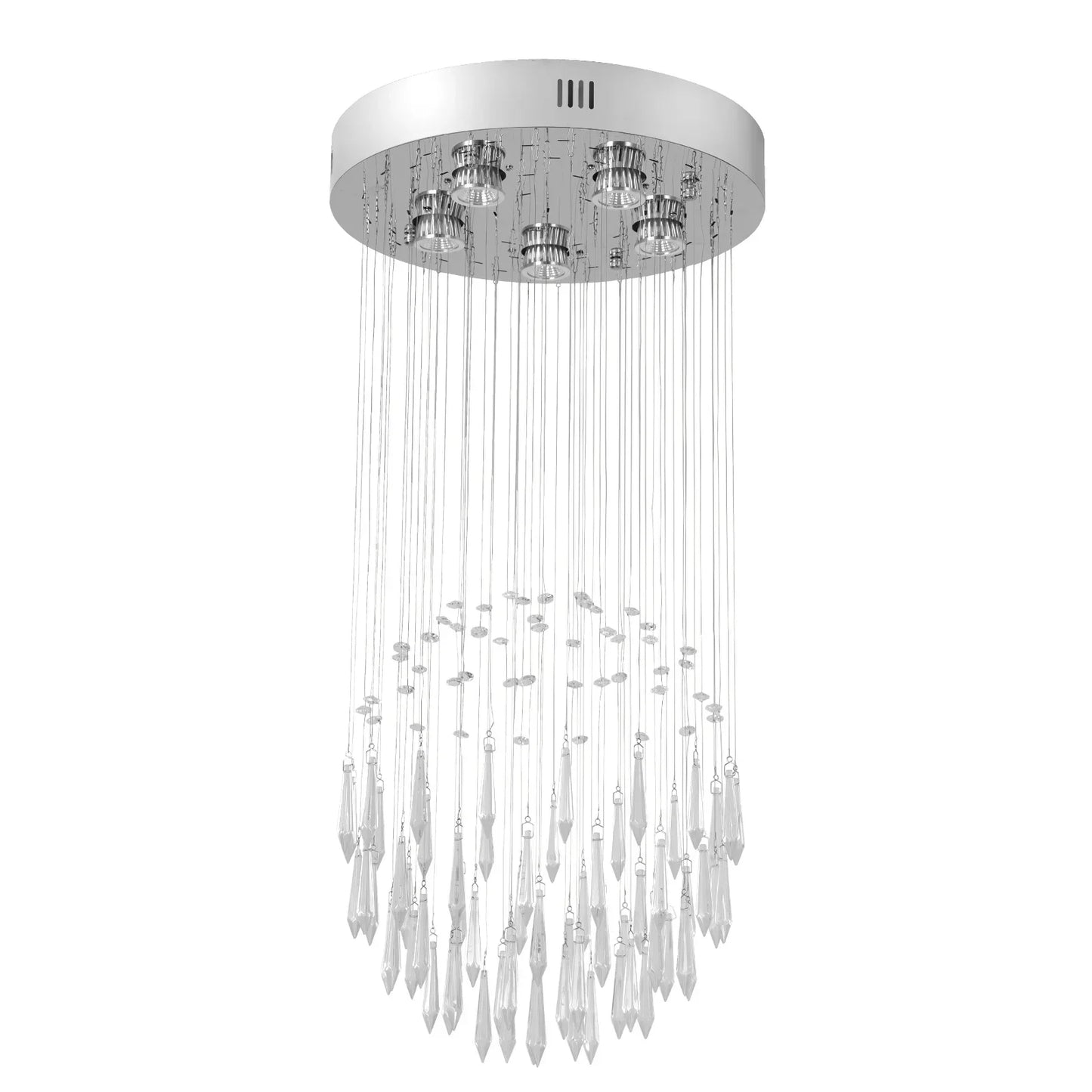 Raindrop LED Crystal Pendant Light Modern Chandelier Ceiling Lamp