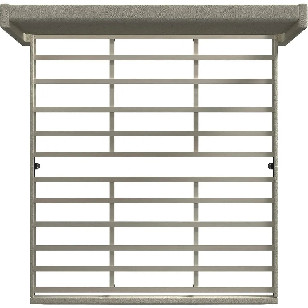 Ljustra Upholstered Platform Bed Frame Wingback Button Tufted MCM