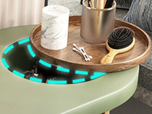 Luxury Vanity Makeup Desk with Mirror and Lights Modern Dressing Table 43"