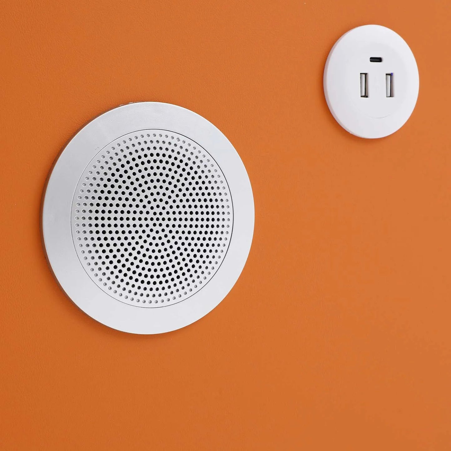 Smart Bedside Table with Bluetooth Speaker USB Wireless Charging and Light