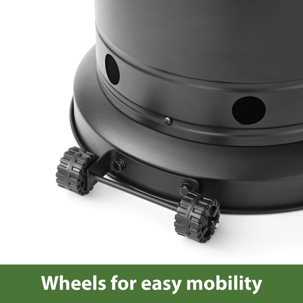 Ljustra Outdoor Propane Gas Patio Heater 48000 BTU Freestanding Metal