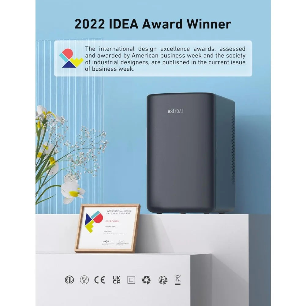 Mini Fridge 6 Liter Makeup Skincare Portable Cooler Warmer 110V 12V