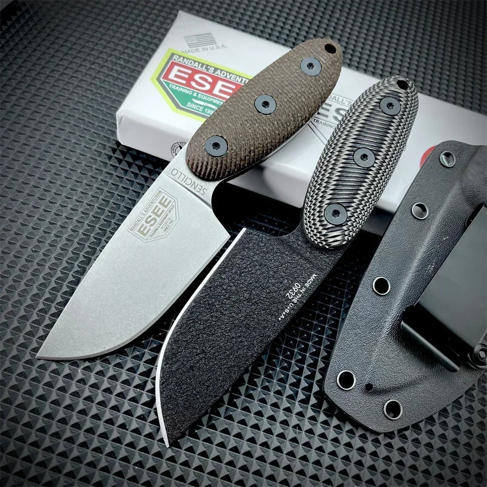 ESEE Sencillo Fixed Blade Knife D2 Steel G10 Handle Tactical Outdoor EDC