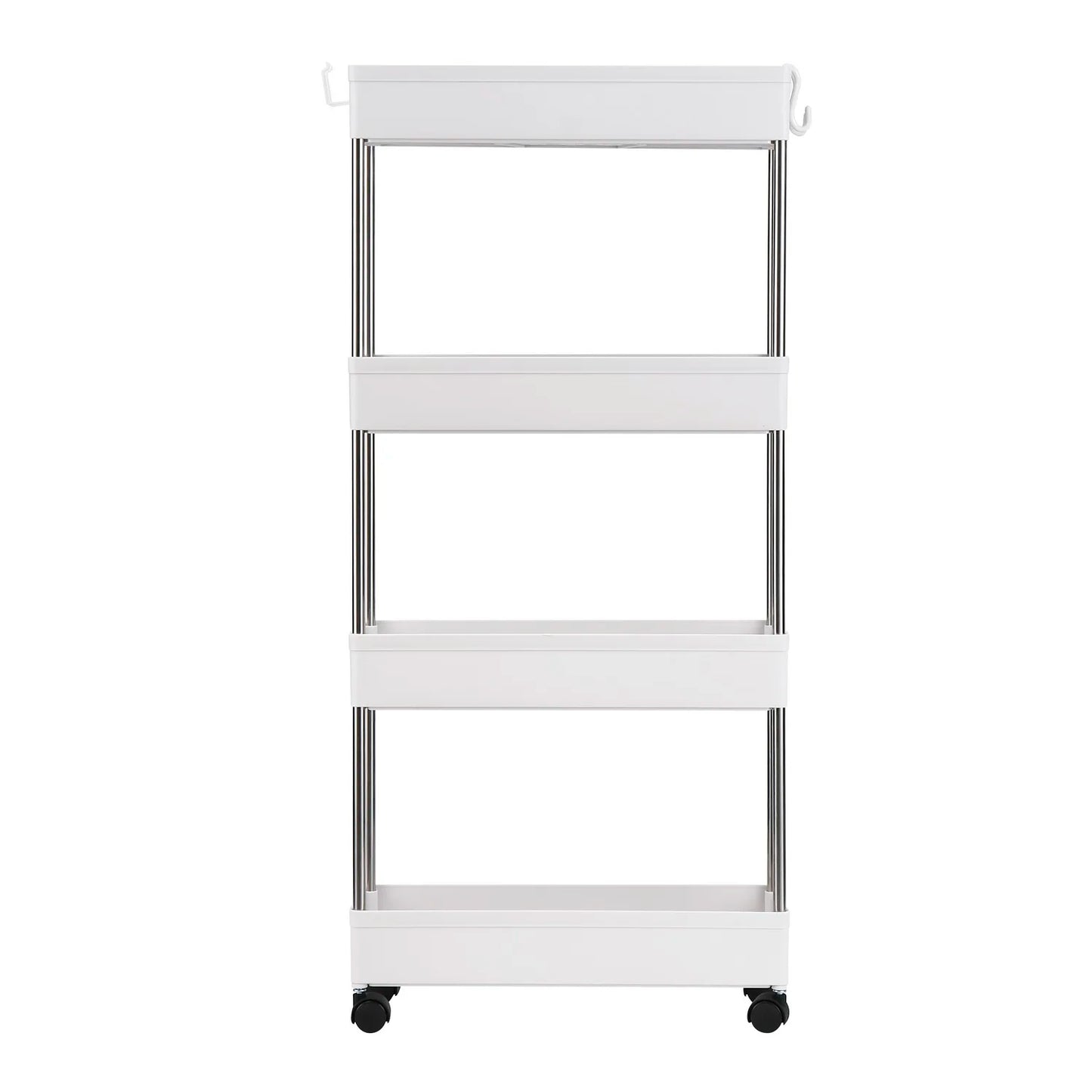Ljustra 4-Layer Ultra-Thin Mobile Storage Cart for Kitchen Bathroom Laundry