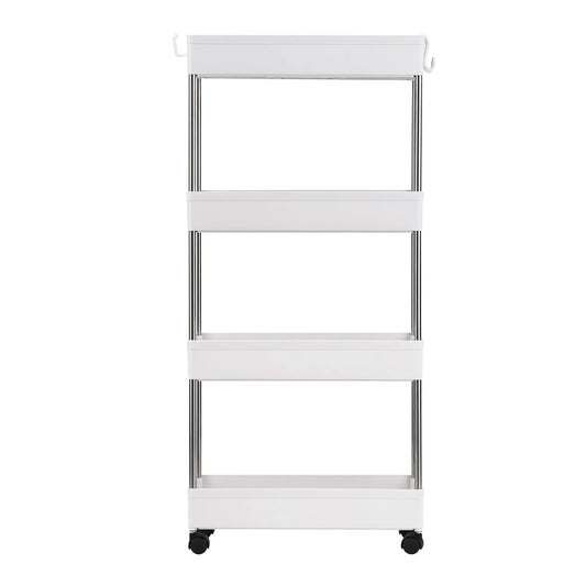 Ljustra 4-Layer Ultra-Thin Mobile Storage Cart for Kitchen Bathroom Laundry