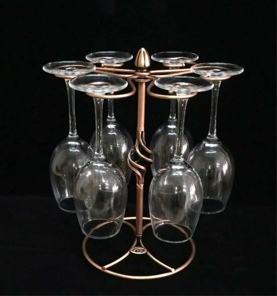 Ljustra Fantasee Wine Glass Holder Tabletop Stemware Rack for 6 Glasses