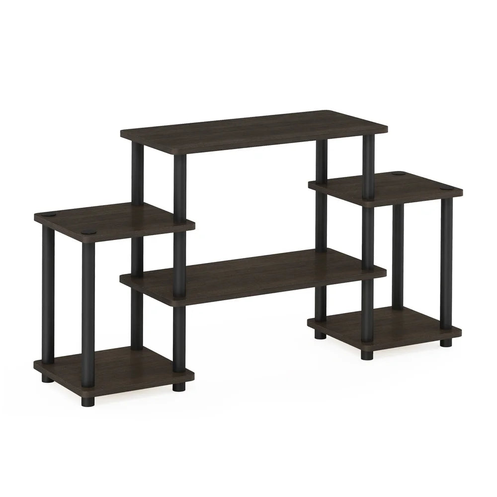 Easy Assembly Open Shelf Entertainment Center TV Stand Storage Unit