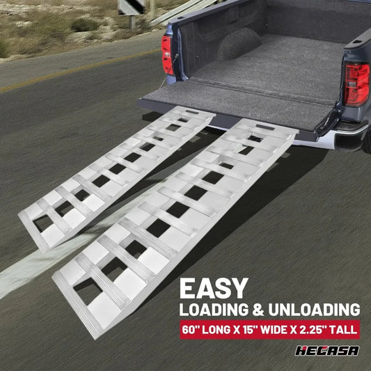 60 Inch Trailer Ramp 6800 LBS Universal Truck Bike Motorcycle Loading Ramps