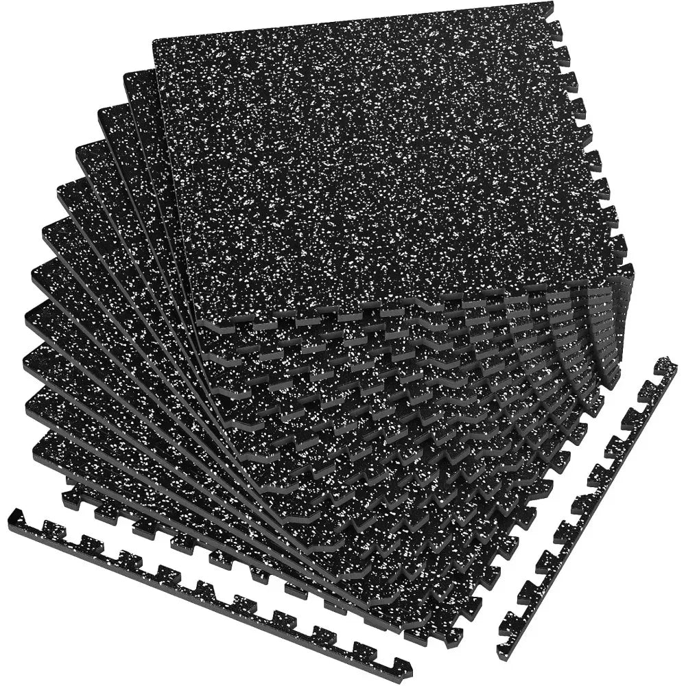 High Density EVA Foam Exercise Gym Mats Non-Slip 12 Pcs 48 Sq Ft