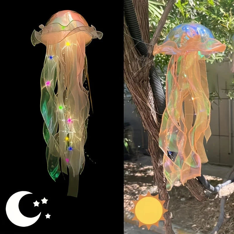 LED Jellyfish Chandelier Outdoor Garden Lights Holiday Decoration