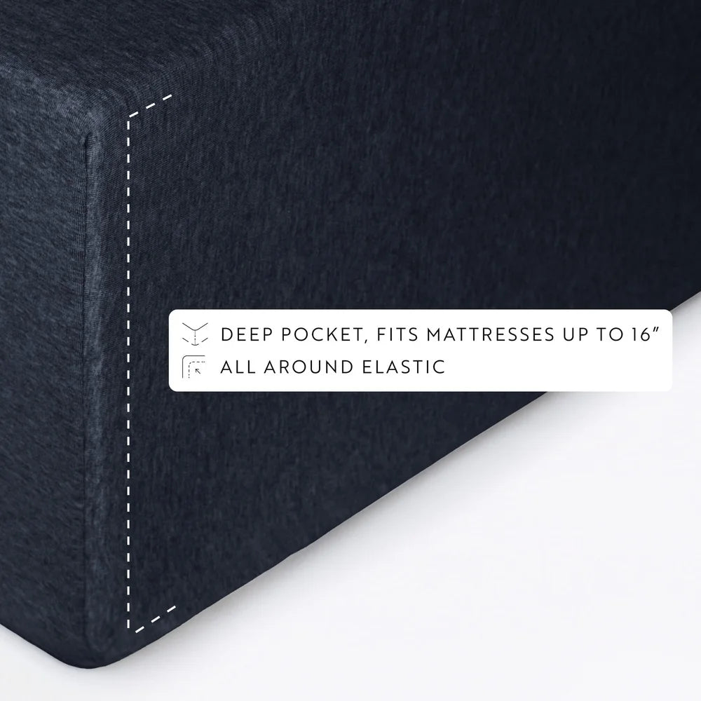 Ultra Soft 100 Cotton Jersey Knit Sheet Set Twin Cozy All Season Comfort