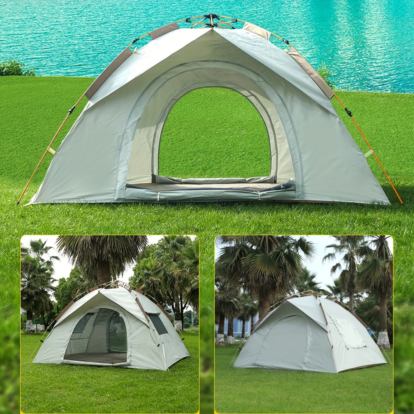 Ljustra All-Season Automatic Camping Tent Waterproof for 2-4 People