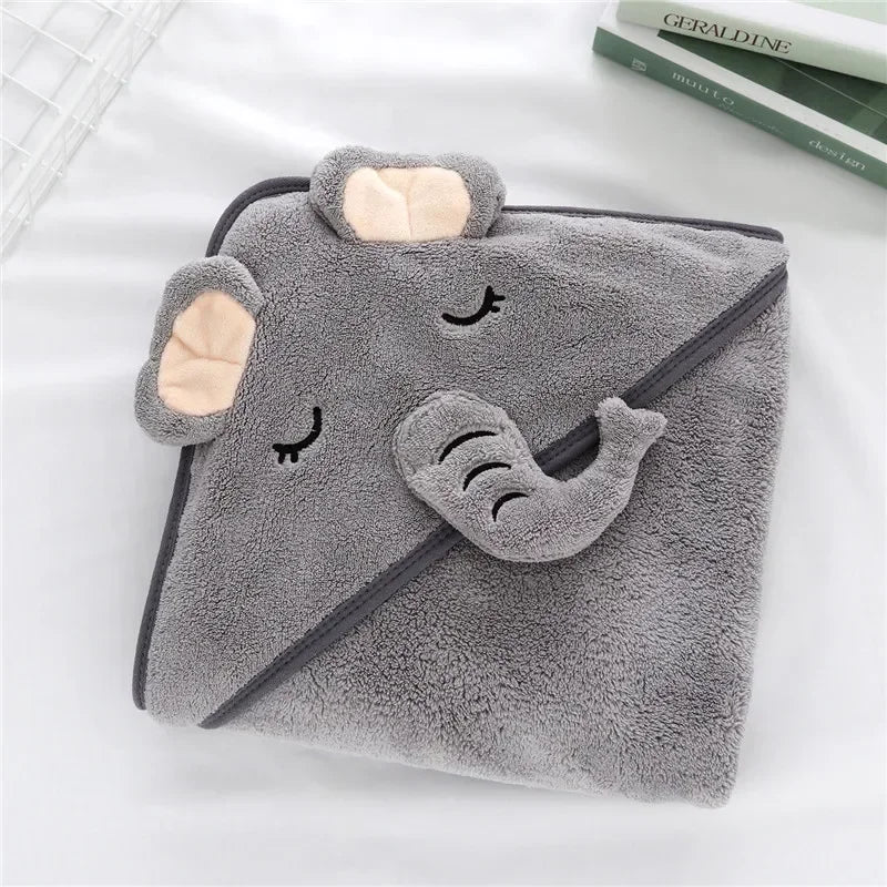 Ljustra Toddler Hooded Towel Soft Bathrobe for Newborns and Kids